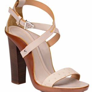 NWOT Lucchese Chiara Ostrich Leather Heels